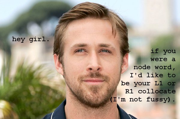 Corpus linguistic Ryan Gosling